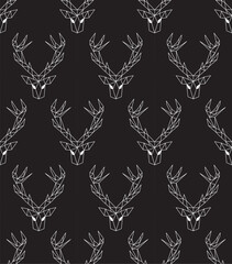 Vector. Abstract polygonal the head of a deer.