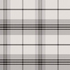 Check Plaid Seamless Pattern, Diagonal Gingham Buffalo Vector Pixel in Gray and Black Simple Tartan Background Graphic with Herringbone Line Grid