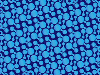 Blue background with 3D style. Blue gradient round pattern background. Blue steel background.