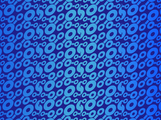 Blue background with 3D style. Blue gradient round pattern background. Blue steel background.