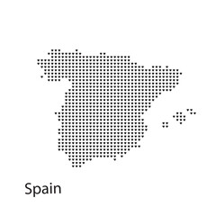 Fototapeta premium spain map in hearts vector
