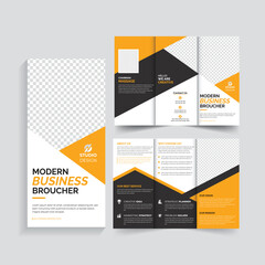Business Marketing Tri fold brochure design, corporate Business tri fold brochure Template Design.
