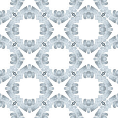 Hand drawn tropical seamless border. Black and