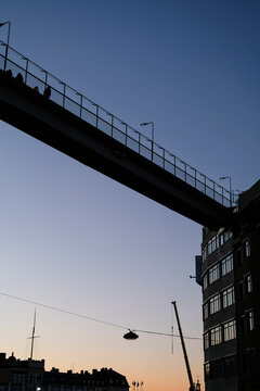 Katarina Elevator at sunset in Stockholm, Sweden