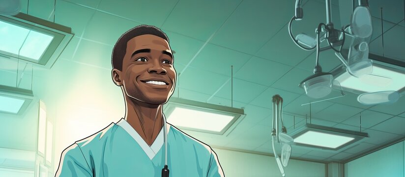A Cartoon Man's Misadventures in a Hospital Room