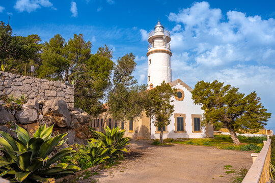 Far des Cap Gos Lighthouse in Majorca,Spain