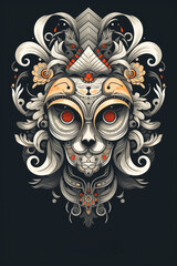 Naklejka premium Scandinavian Design ,Professional t-shirt design vector