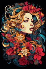 Bohemian Design ,Professional t-shirt design vector,