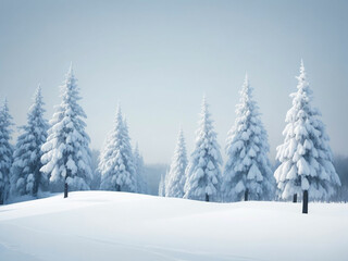 Fototapeta premium winter background in paper style