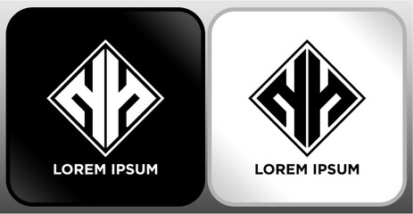 LETTER LOGO BLACK WHITE