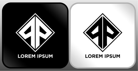 LETTER LOGO BLACK WHITE