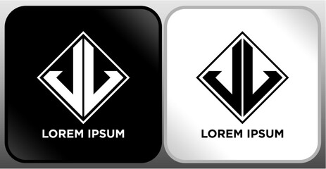 LETTER LOGO BLACK WHITE