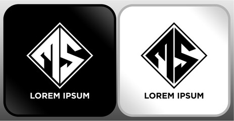 LETTER LOGO BLACK WHITE