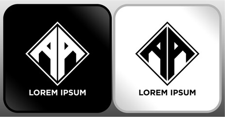 LETTER LOGO BLACK WHITE