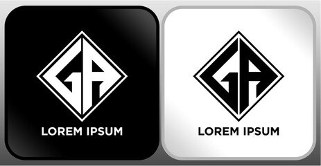 LETTER LOGO BLACK WHITE