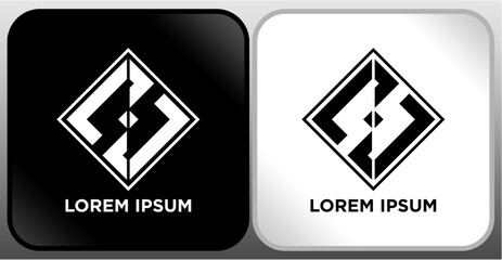 LETTER LOGO BLACK WHITE