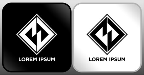 LETTER LOGO BLACK WHITE