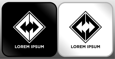 LETTER LOGO BLACK WHITE