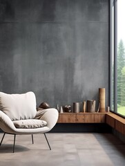 Modern Nordic style apartment with picture frame template