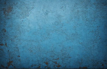 Blue shabby old concrete wall texture. Blue old grunge concrete wall background.