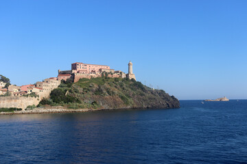 Fototapeta na wymiar Blick auf Portoferraio auf Elba, Italien