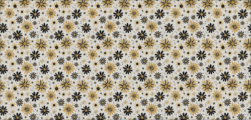 leopard skin pattern, pattern with flowers, vector pattern abstract black and gold and white floral pattern background