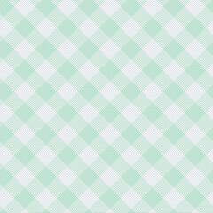 Buffalo Vector Pixel Gingham Crossed Lines Pattern, Tartan Checked Plaids in Granny Apple Pastel Color.