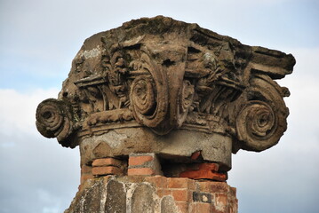 ancient architectural detail, column detail