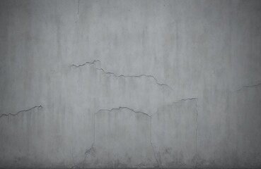 Gray shabby with cracks old concrete wall texture. Gray old grunge concrete wall background.