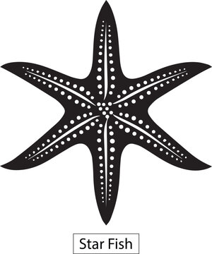 recommend clip art: Star fish silhouette, starfish vector