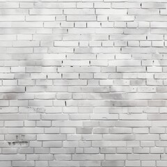 Obraz premium serene white brick wall with delicate bricks, minimalistic charm, Generative AI