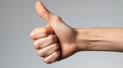 Thumb Up Finger. Thumb signal. Hands Show Finger Like - obrazy, fototapety, plakaty