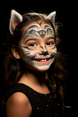 Smiling Kitty Delight  face paint