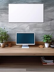 Modern Nordic style apartment with picture frame template