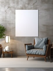 Modern Nordic style apartment with picture frame template