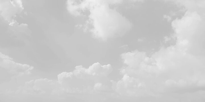 White cloud in the sky. View on a soft white fluffy cloud as background.  Cloudy sky, white clouds, black background pattern. The gray cloud trendy photo. White sky image 