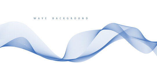 Abstract blue wavy lines