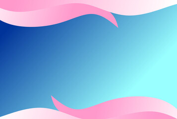 Blue and pink wave abstract background suitable for template