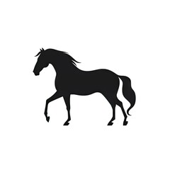 Obraz na płótnie Canvas Horse Icon, Mare Symbol, Minimal Horses Icon, Generative AI Illustration