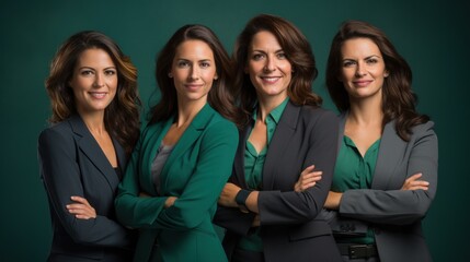 Business team giving pose