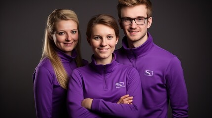 Business team giving pose