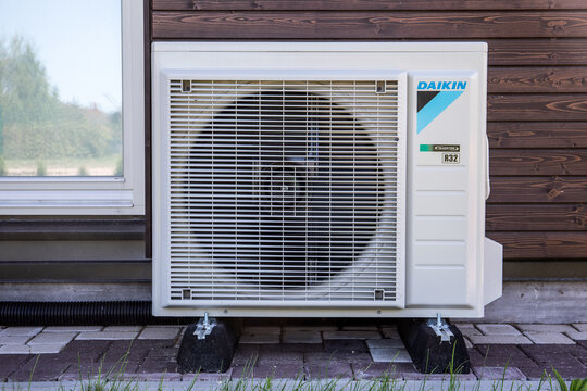Daikin Air conditioner outdoor unit installed