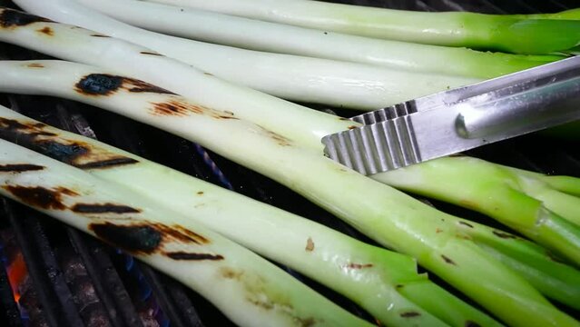 In this video you will learn how to grill leeks over an open fire.