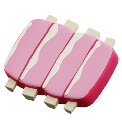 3d rendering ribs meat grocery