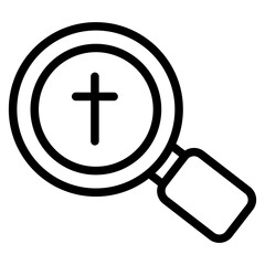 magnifying glass line