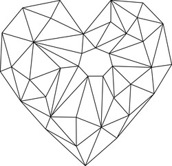 Heart abstract isolated on a white background
