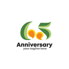 number 65 logo icon design on black background, 65th birthday logo number, anniversary 65