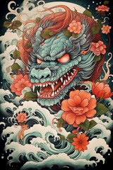 Chinese New Year 2024 year of the dragon. Cute mouse cartoon. Japanese, Korean, Vietnamese lunar new year. Vector illustration and banner concept