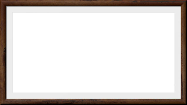 Holzrahmen im Seitenverhältnis 16 zu 9