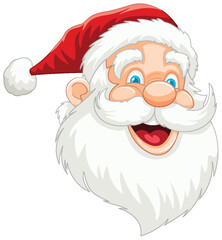 Cheerful Santa Claus with a Happy Smile